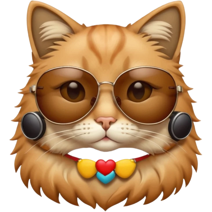 Cat wearing sunglasses emoji