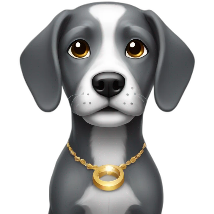 dark-grey-innocent-small-dog-with-halo emoji