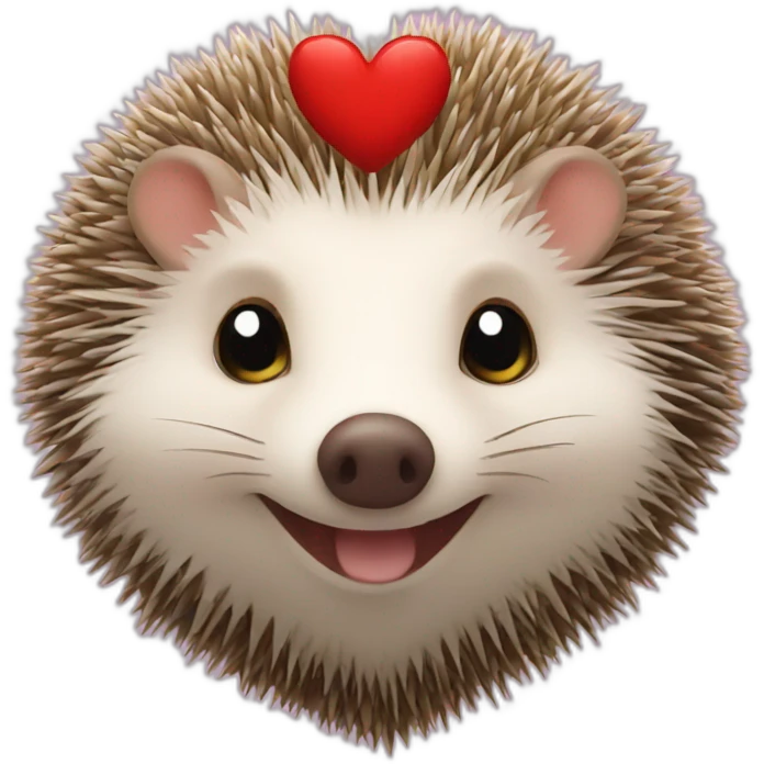 hedgehog heart emoji