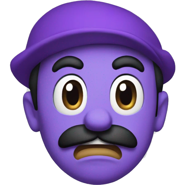 scared purple luigi emoji