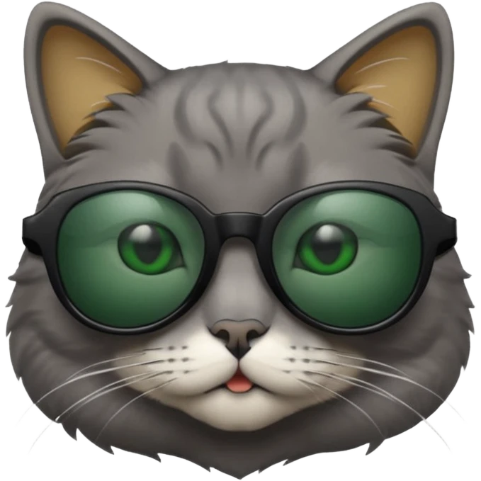 Cat wearing sunglasses emoji