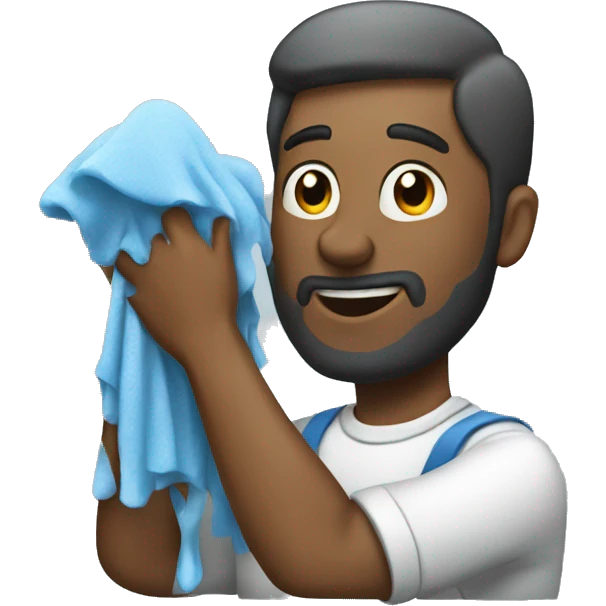man washing a car emoji