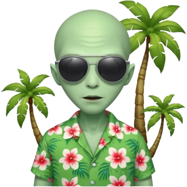 tourist alien emoji