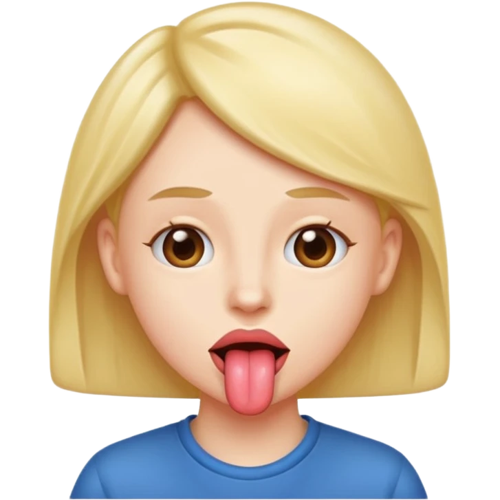 tongue out with hands on sides emoji