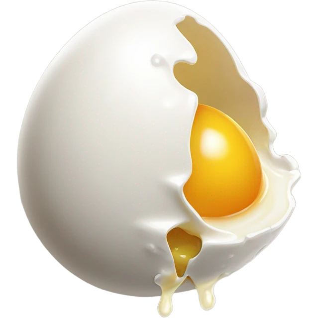Melting egg emoji