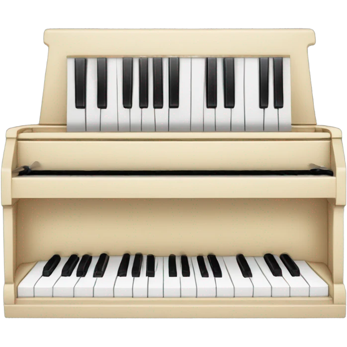piano with double keyboards emoji