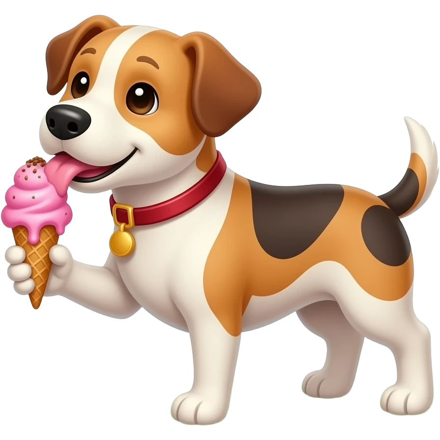 create a video of a dog licking ice cream on a sunny day wheres i need the sun  the sun emoji