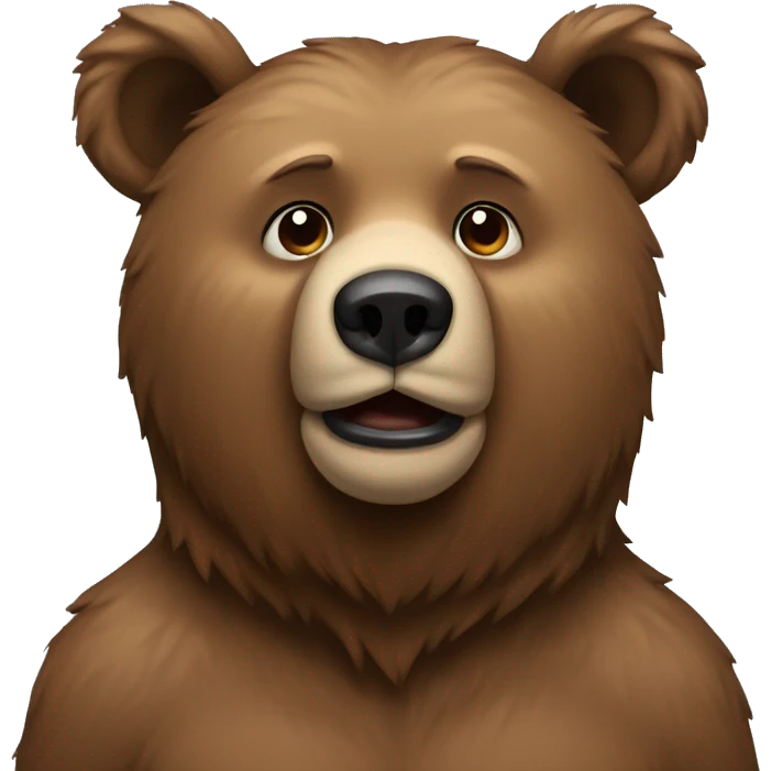 Bear with now on the ear emoji