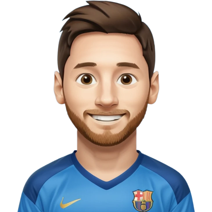 create a messi icon - inspired by airbnb category icons emoji