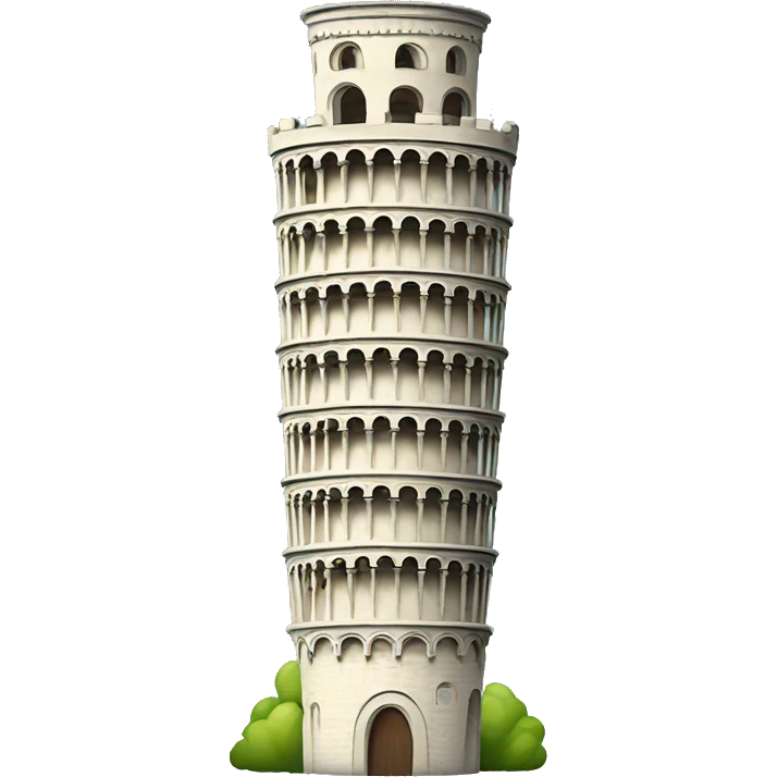 Leaning tower emoji
