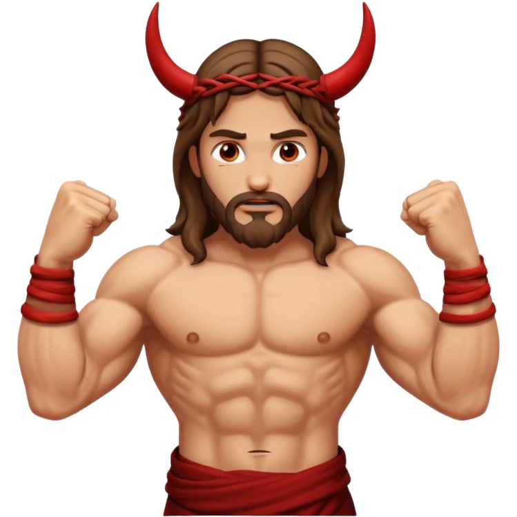 Jesus defeated the devil emoji