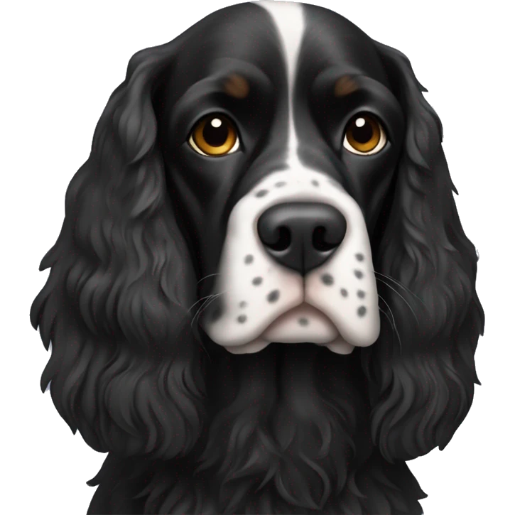 Black English Spaniel emoji
