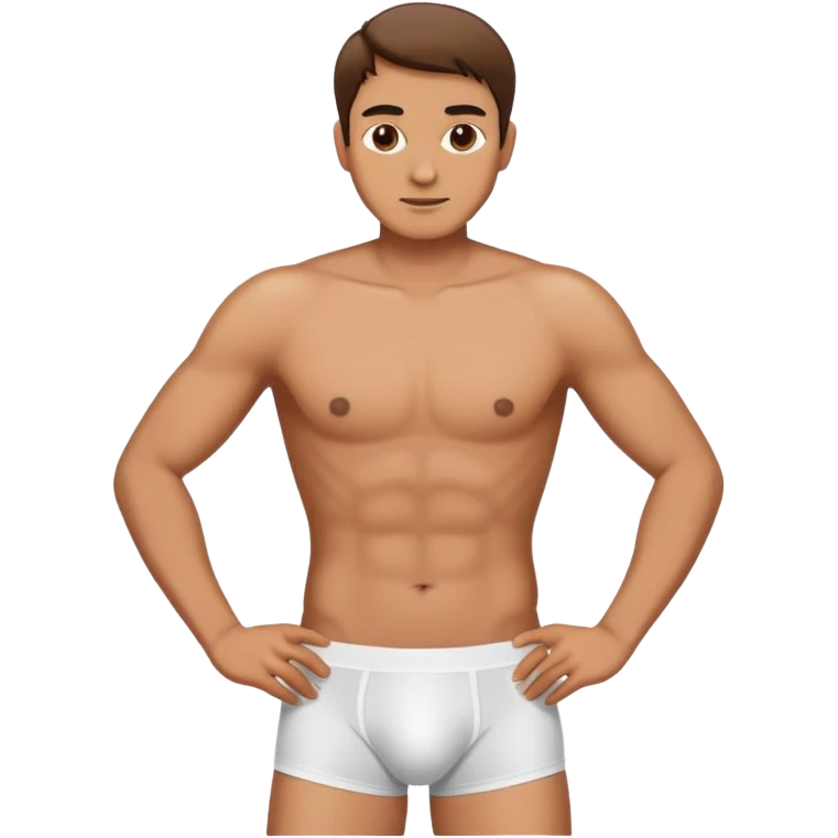 man wearing underwear emoji