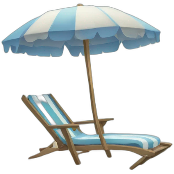 beach chair with umbrella emoji