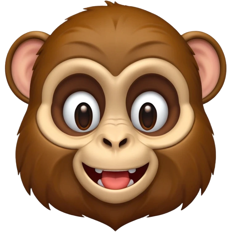 Monkey smirking emoji
