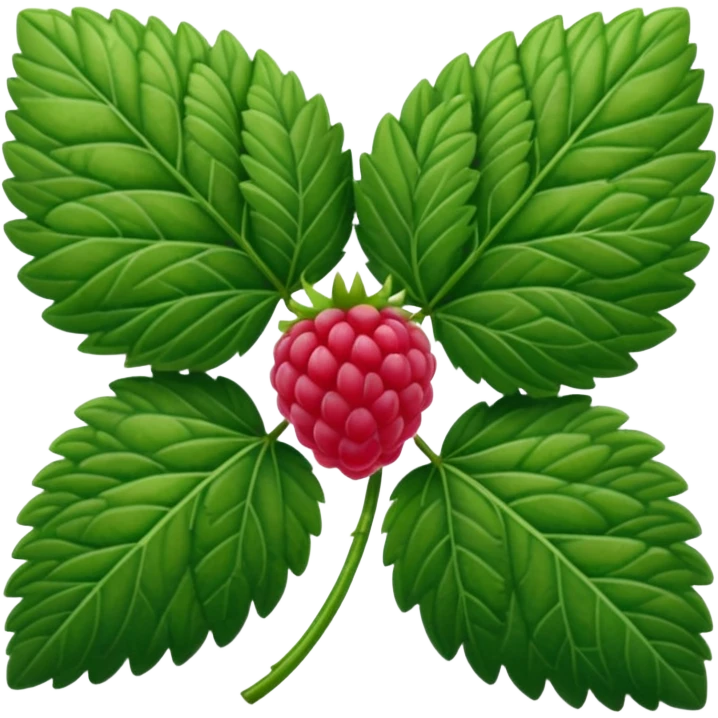 raspberry leaves emoji