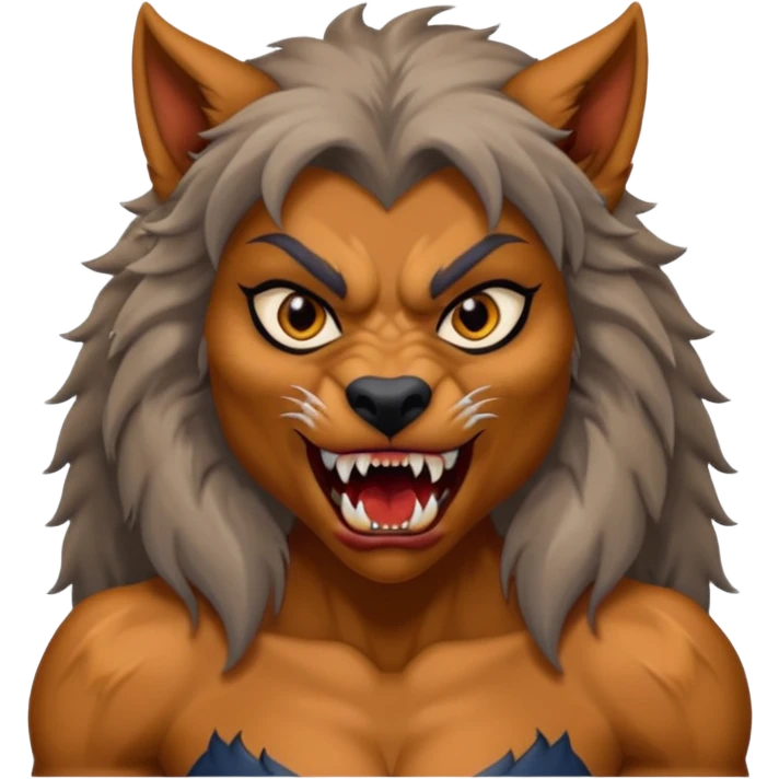 Female wherewolf body emoji