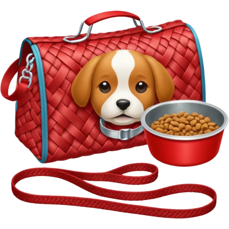 Goals:
1) Isometric style
2) Emoji style
3) Physically realistic in the style of Apple (so things should be sufficiently realistic and as expected)
4) Avoid anything that could be considered offensive, even 2%

---
Now generate an image to represent a list to buy items for a new dog. emoji