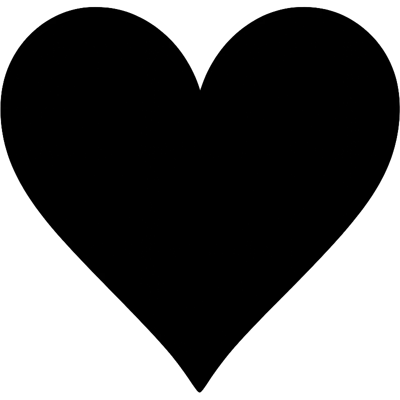 black white heart , remove background emoji