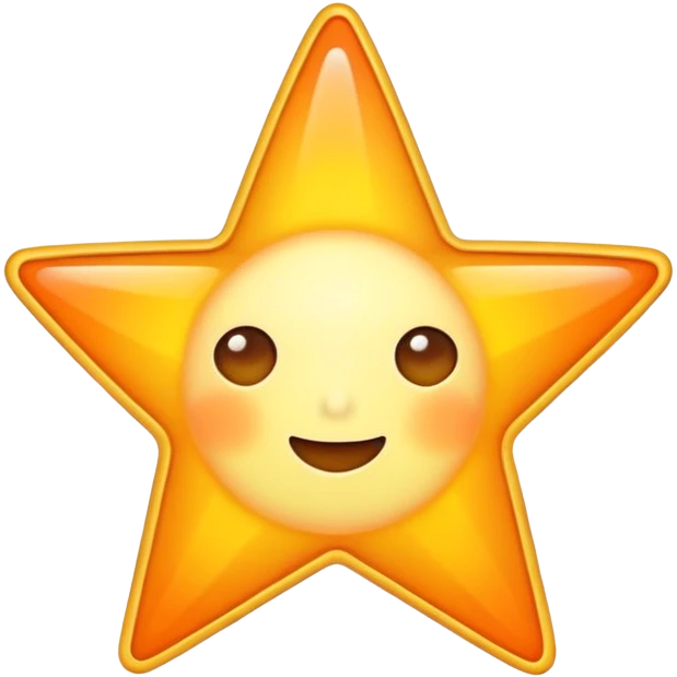 Star shaped sunrise emoji