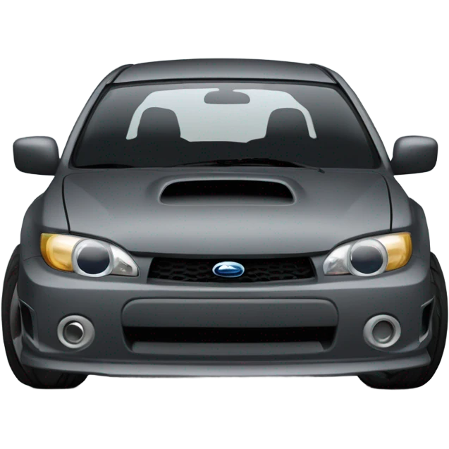Dark Grey subaru impreza hatchback emoji