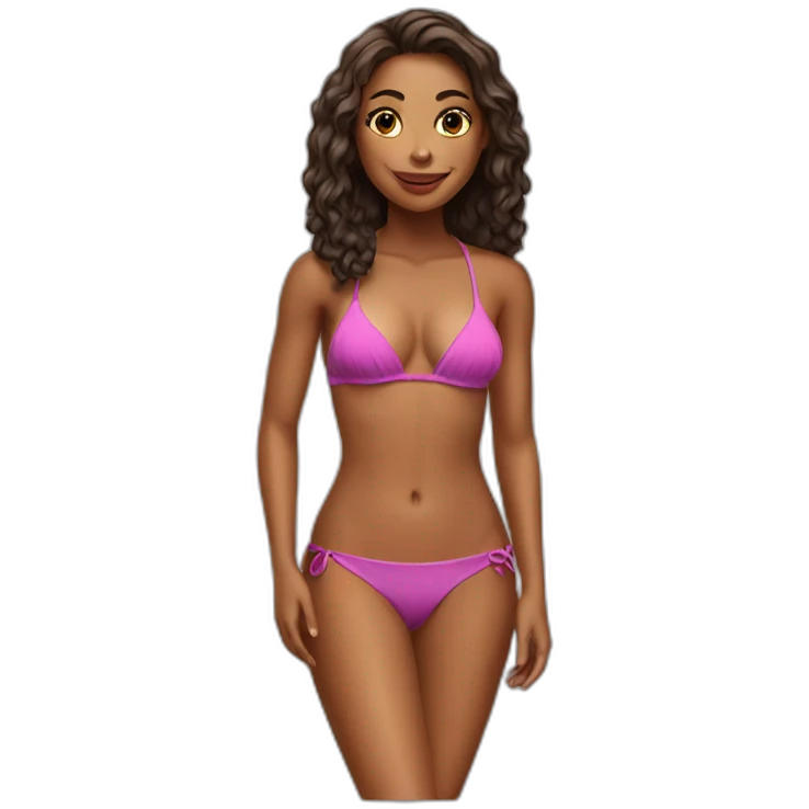 Bikini girl emoji
