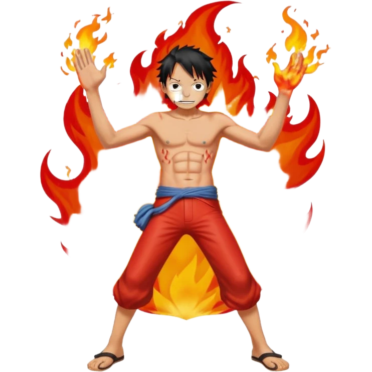 Ace from one piece fire emoji