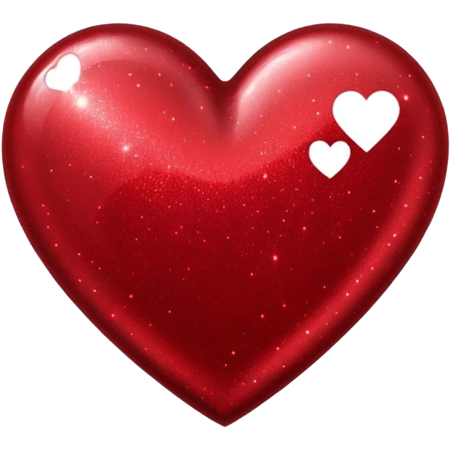 red glitter cyberpunk love emoji