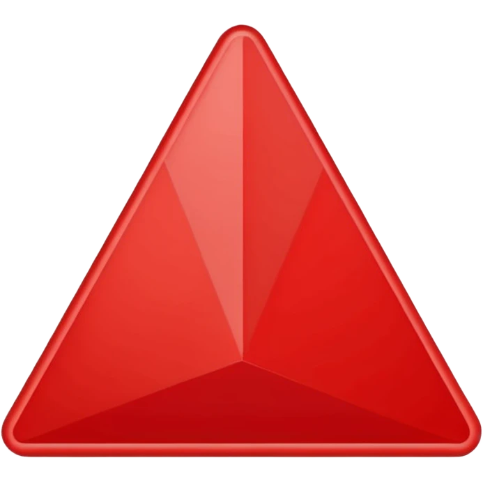 Red triangle emoji