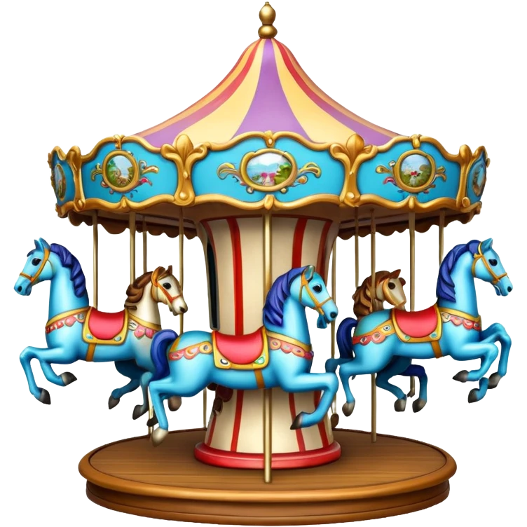 Carrusel con caballos emoji