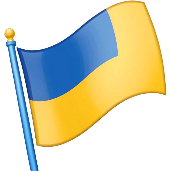 bandera dividida verticalmente en tres colores: blanco, azul y amarillo (en ese orden) emoji