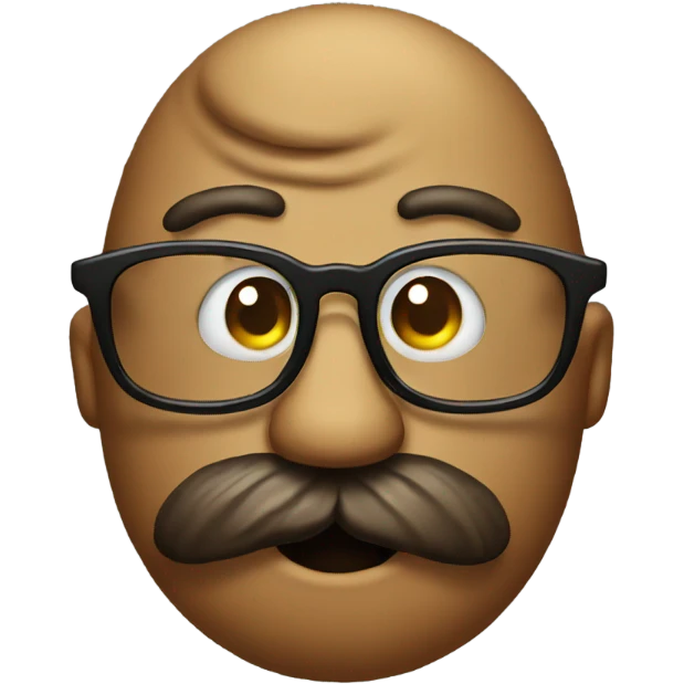 Poop with glasses emoji