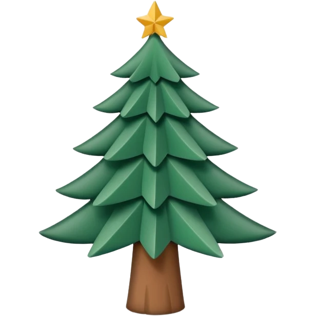 Lignes gravées dans papier en forme de petit sapin. Traits délicats. Logo pour réseaux sociaux. emoji
