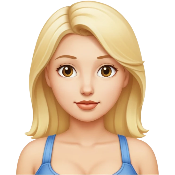 sexy blonde milf with pretty big milky tits emoji