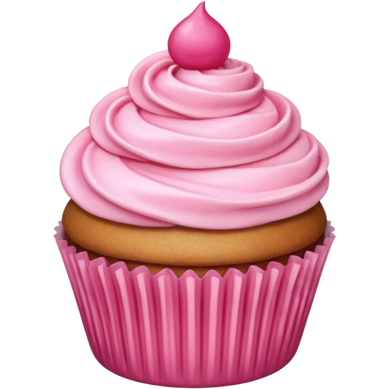 لمبرقيني Cupcake with pink icing emoji