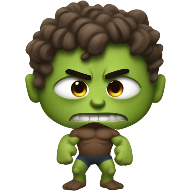 Poop as hulk emoji