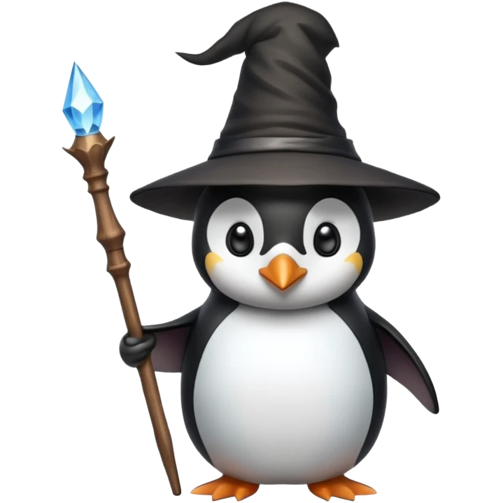 Penguin Wizard emoji