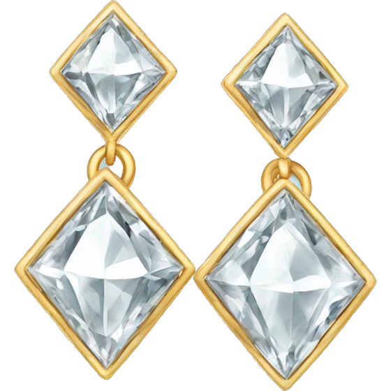 Diamond earrings  emoji