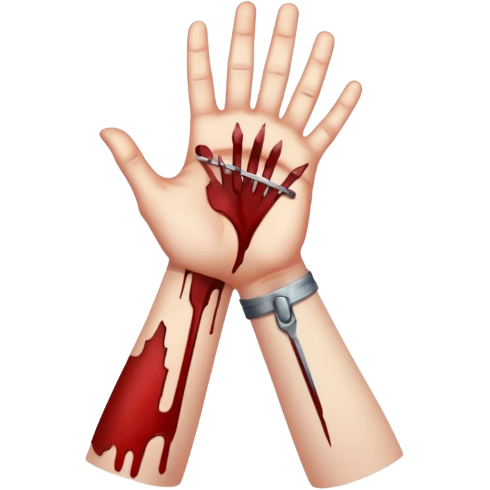 slitting my wrist emoji