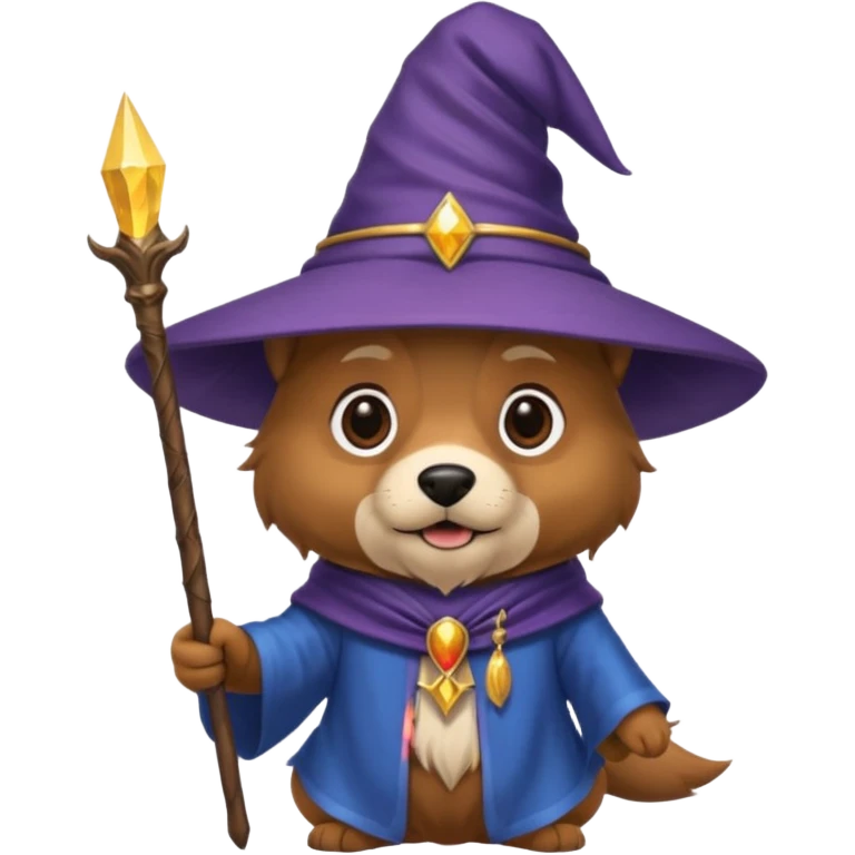 Dog wizard emoji