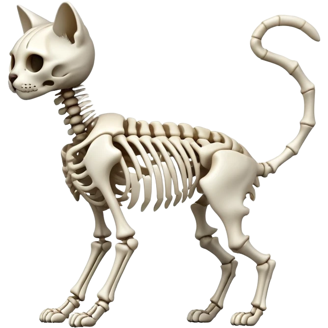 A cat skeleton emoji