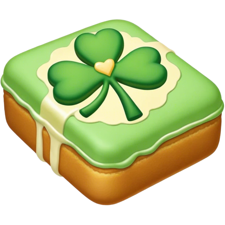 Shamrock Twinkie emoji