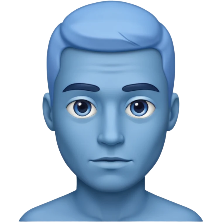 Blue skinned man emoji