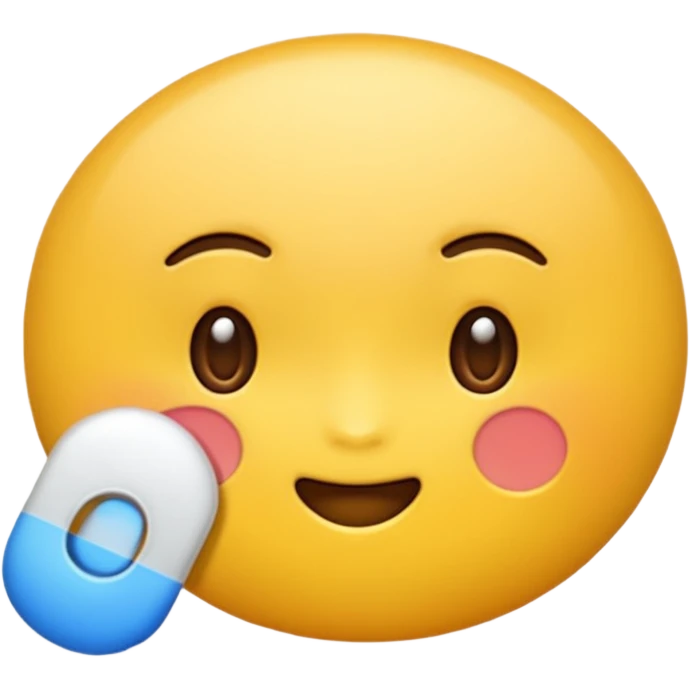 흰색 퍼프 emoji