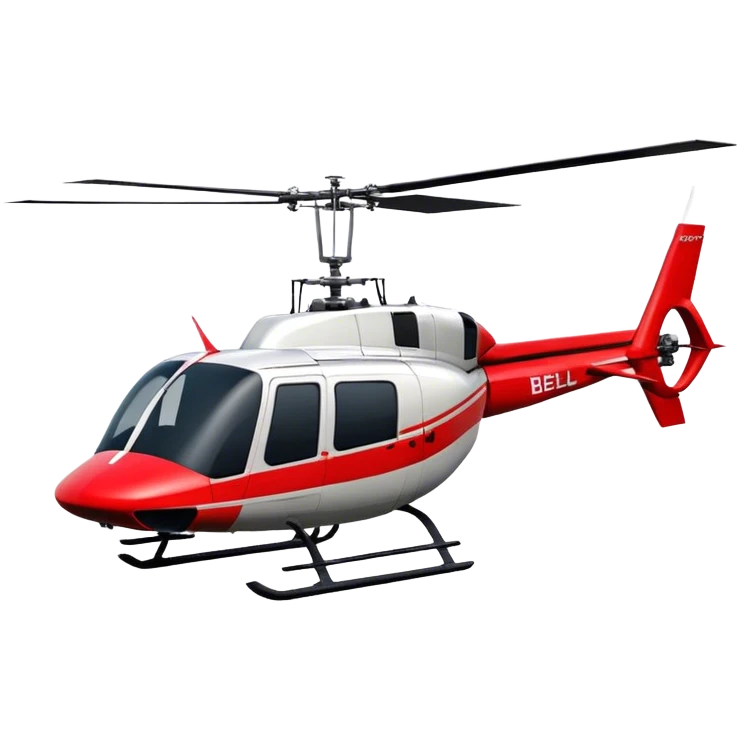 Bell 206 - Bell Helicopter (Model Year: 2021) (Iconic colour: Red) emoji