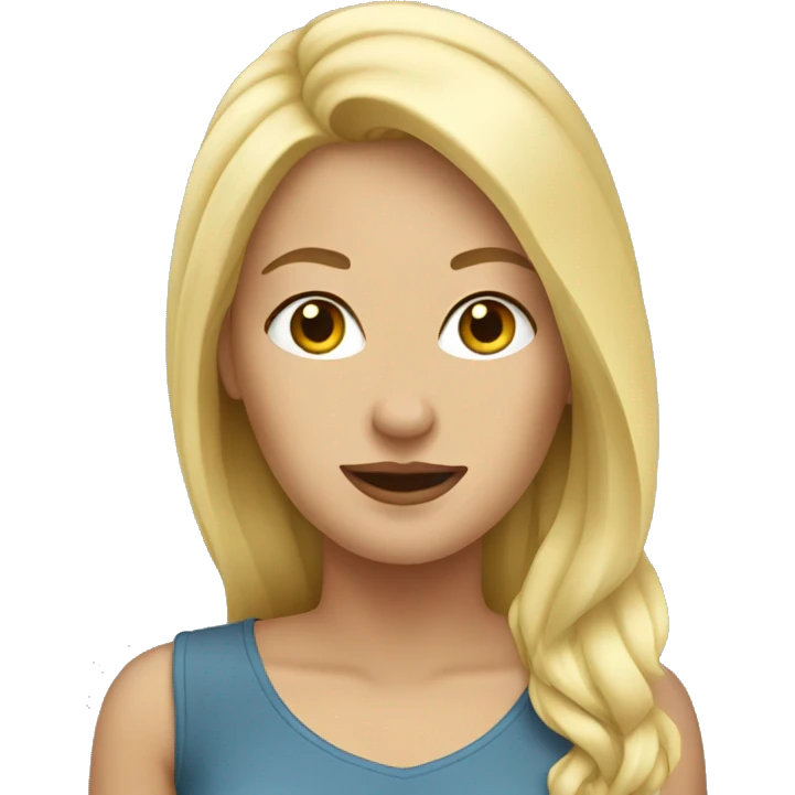 blonde white womn emoji