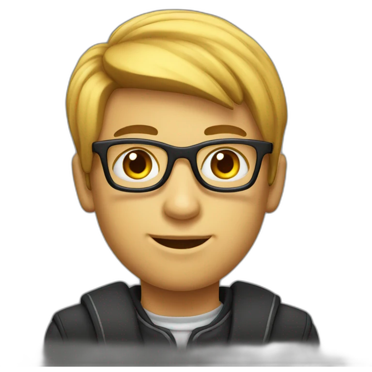 jovem nerd emoji