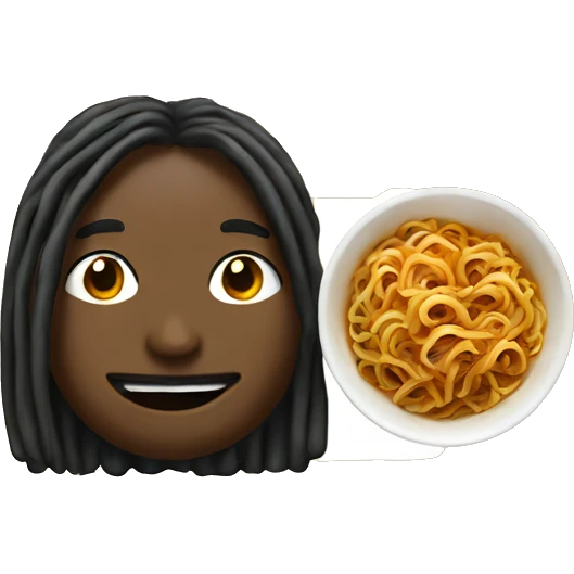 black been sauce noodles emoji