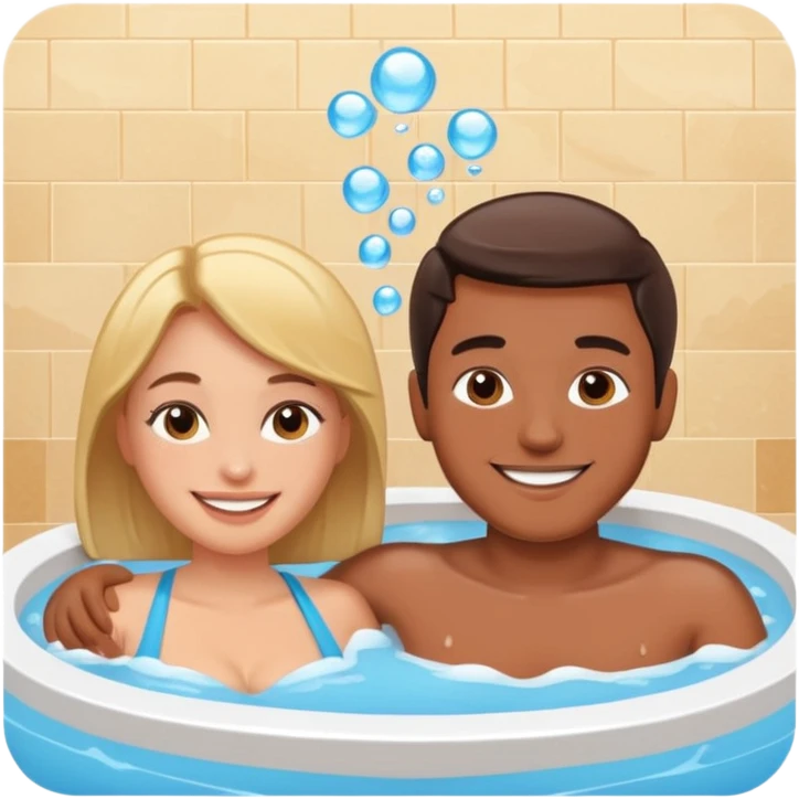 jacuzzi pareja emoji