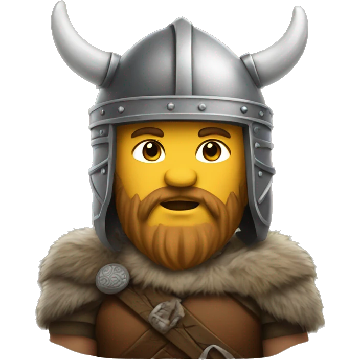 viking with a bear helmet emoji